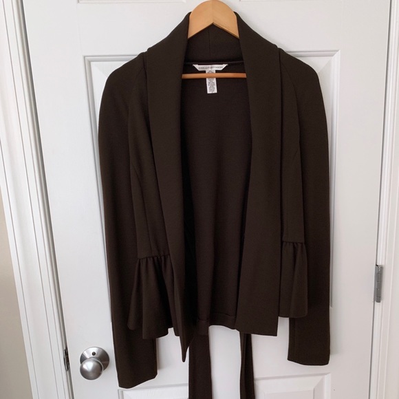 SOLD! Diane Von Furstenberg Brown Charleville - Picture 3 of 6